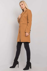 Classic Buttoned Long Overcoat Och Bella